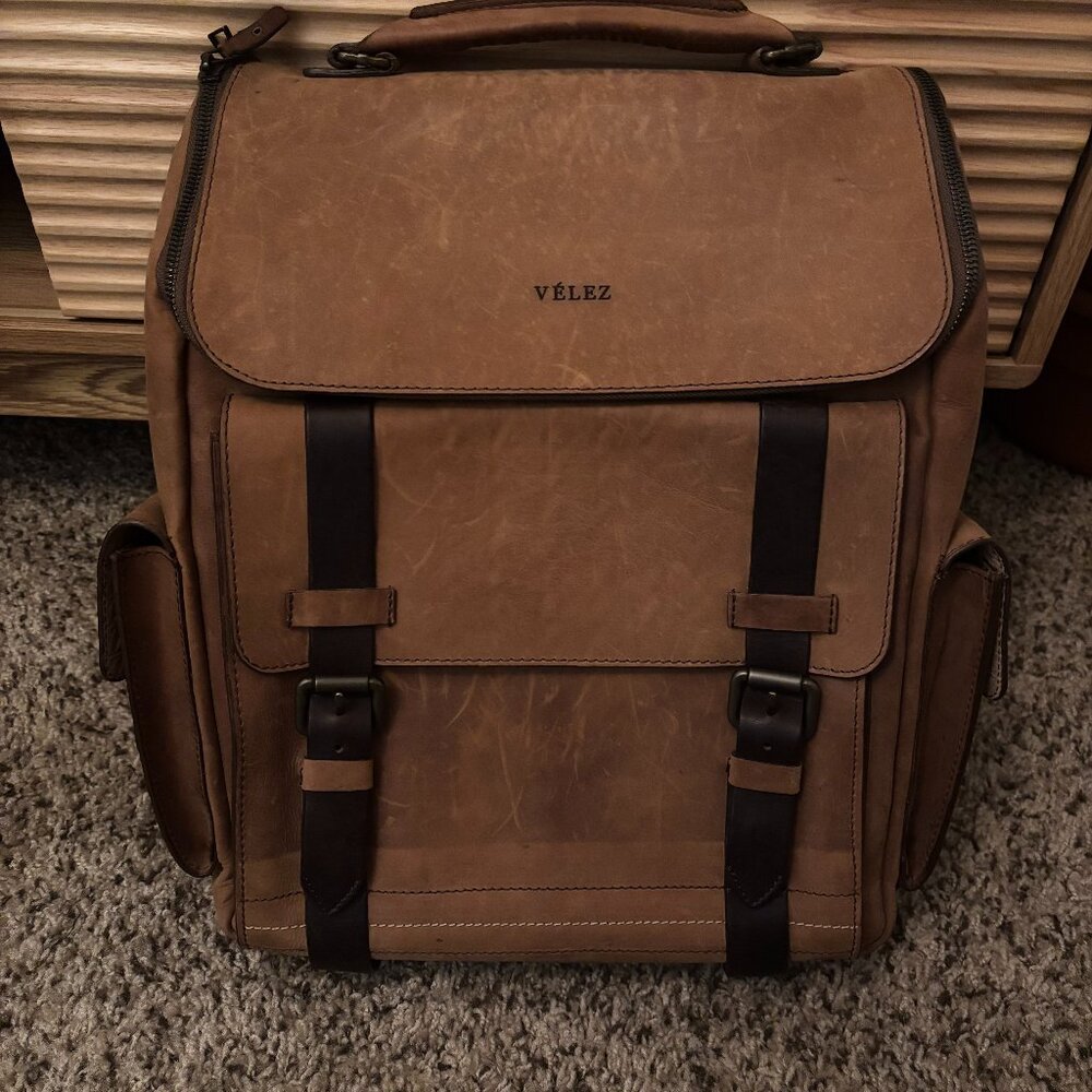 Velez Leather Backpack